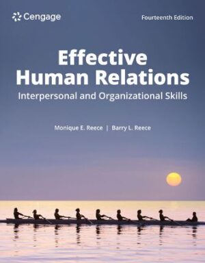 Human Relations: Interpersonal and Organizational Applications 14th Edition Reece TEST BANK