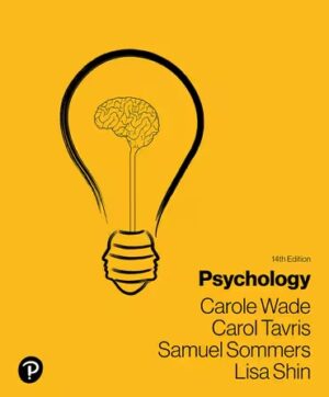 Psychology 14th Edition Wade TEST BANK